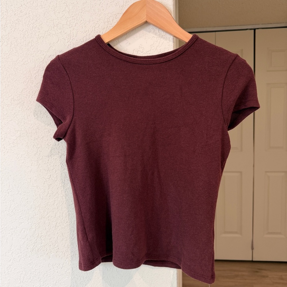 Reformation Olive Knit Top - Mahoghany (S) (NWT)